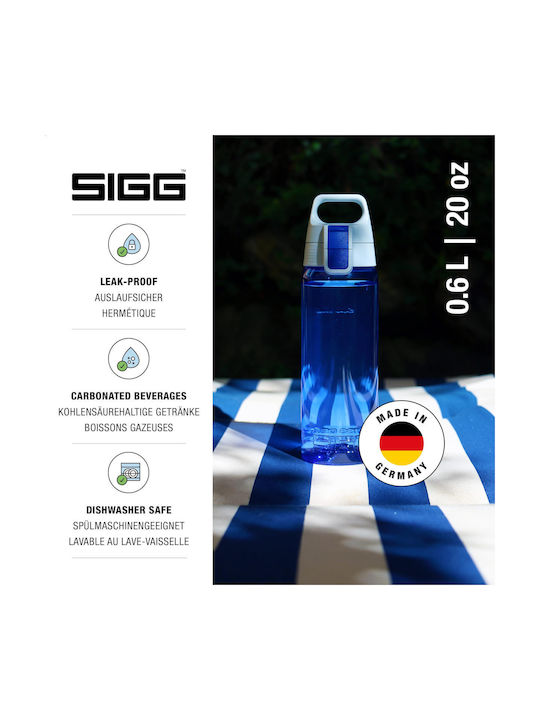 Sigg Total Color Πλαστικό Παγούρι 600ml Μπλε