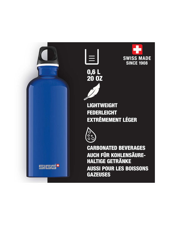 Sigg Traveller Wasserflasche Aluminium 600ml Blau Sigg Traveller Wasserflasche Aluminium 600ml Blau