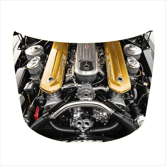Autocolant Capotă "Artă pe Capotă" Rezistent la Exterior Mărime S 150 X 110cm Cod Avx-capota-018s