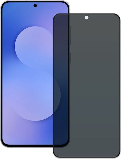 Vollkleber Privatsphäre Displayschutzfolie Schwarz (Galaxy S25 FE)