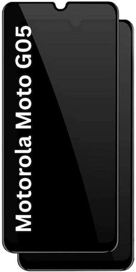 Full Glue Privacy Screen Protector Μαύρο (Moto G05 / E15)