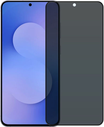 Vollkleber Privatsphäre Displayschutzfolie Schwarz (Galaxy S25 FE)