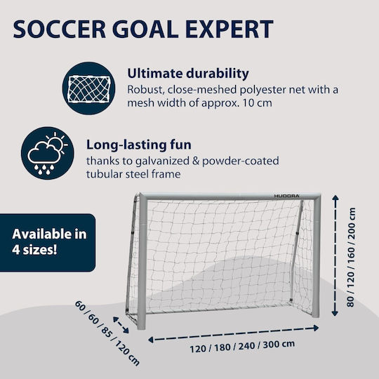 Hudora Expert 180 Poartă De Fotbal 180x60x120cm 1 Bucată