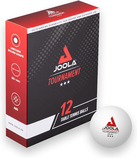 Joola Tournament 40 Ping Pong Balls 3-Star 12pcs