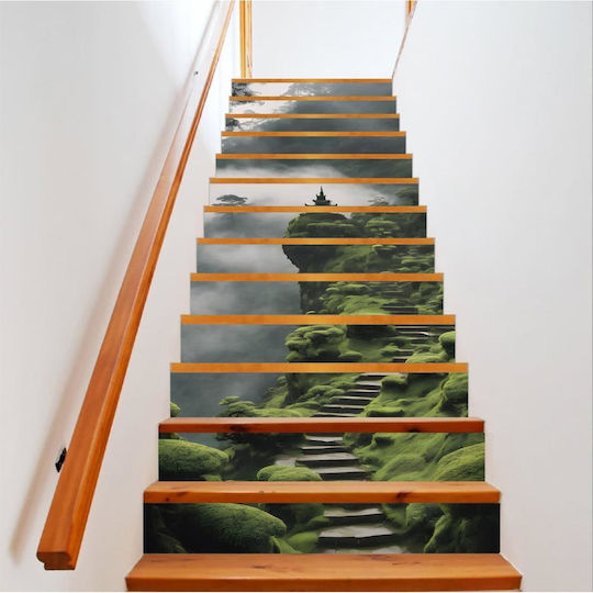 Decorative Sticker Indoor Stairs High-resolution Self-adhesive Print Dimensions 200 X 124 Cm Code Avx-stairs-19