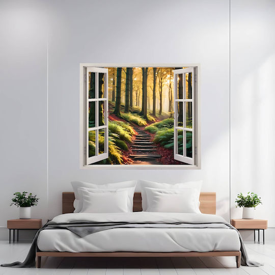 Bedruckte Farbfolie Wanddekoration für Zuhause Größe 125 x 110 cm Modell Blick auf Haven 37
