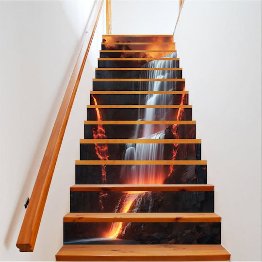 Decorative Sticker Indoor Stairs High-resolution Self-adhesive Print Dimensions 200 X 124 Cm Code Avx-stairs-17