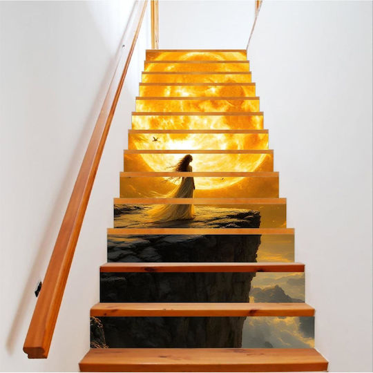 Decorative Sticker Indoor Stairs High-resolution Self-adhesive Print Dimensions 200 X 124 Cm Code Avx-stairs-04