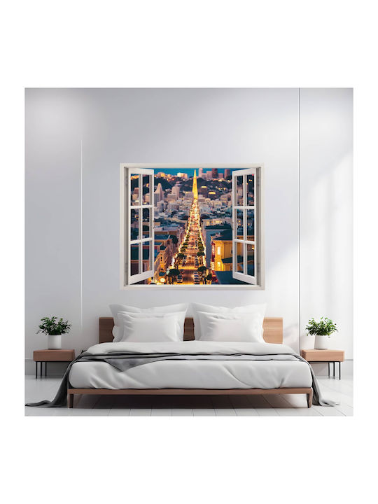 Decor de Perete din Folie Colorată Tipărită Dimensiune 125 X 110cm Model Priveliște către Rai 18