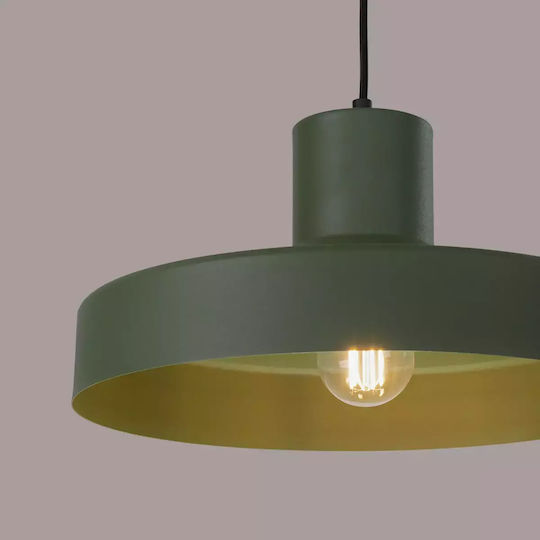 Sollux Hängelampe Grün mit Fassung E27