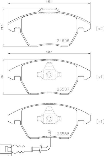 Brake Pad Set Disc Brake Brembo P 85 146 Brake Pad Set Brake System