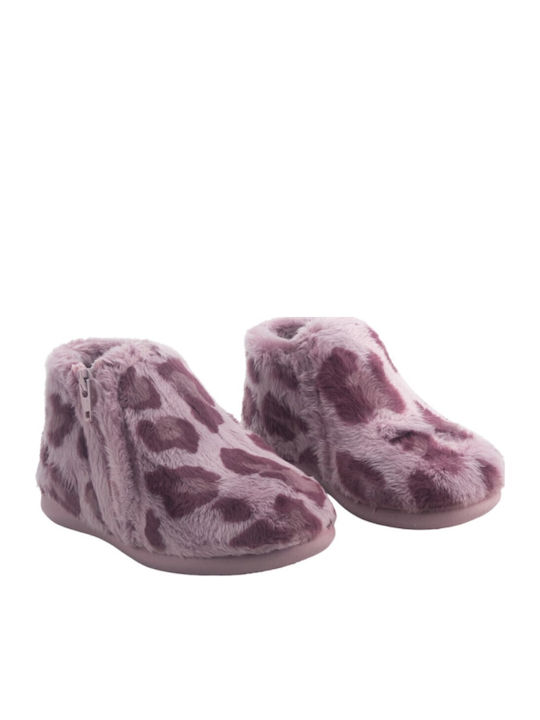 Kids Slippers Boots Lilac