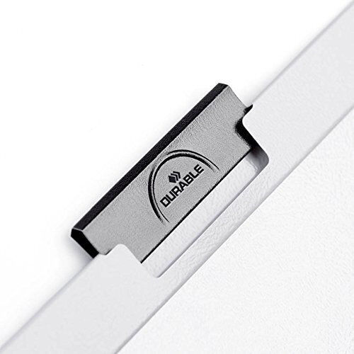 Durable Clip Folder Duraclip Original 60 Hard Plastic Up To 60 Sheets A4 Pack 5 White 223802