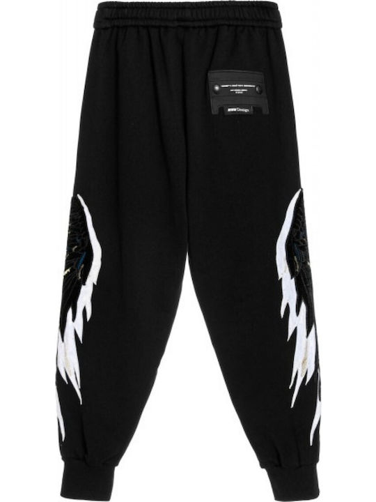 Mod Wave Movement Women's Fabric Trousers Black