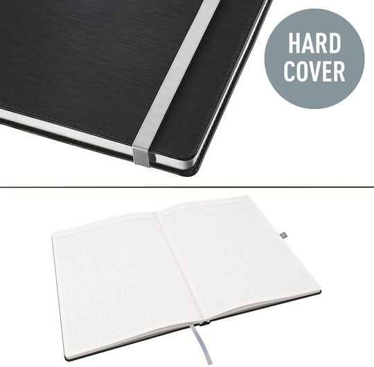 Leitz Notebook 160 Sheets A4 Square Black