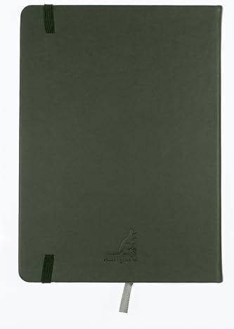 Kangaro Art Skizzenbuch Waldgrünes Pu Hardcover 80 Blätter 140 Gramm Cremfarbene Papier Elastischer Band Band