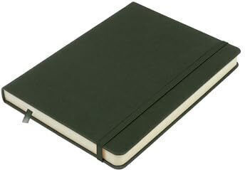 Kangaro Art Skizzenbuch Waldgrünes Pu Hardcover 80 Blätter 140 Gramm Cremfarbene Papier Elastischer Band Band