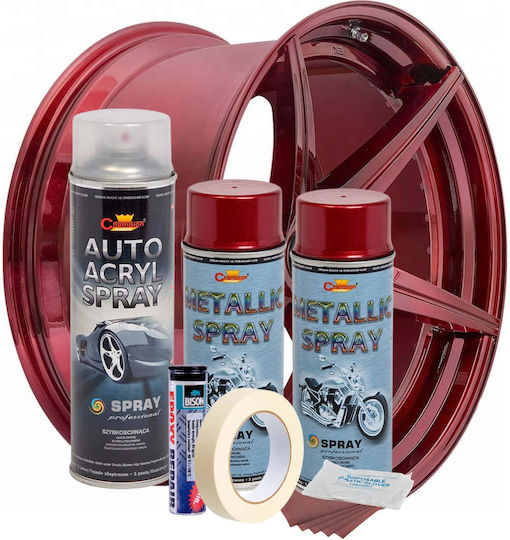 Alista Home για Ζάντες Αυτοκινήτου Κόκκινο 400ml