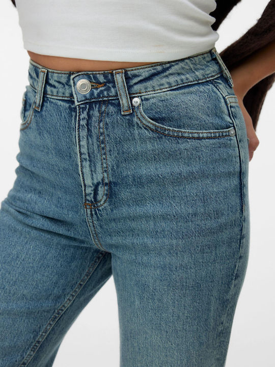 High Waist Women's Jean Trousers in Wide Line