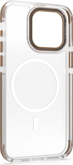 Etteri Icy Mag Back Cover Silicone / Plastic Gold (iPhone 15 Pro)