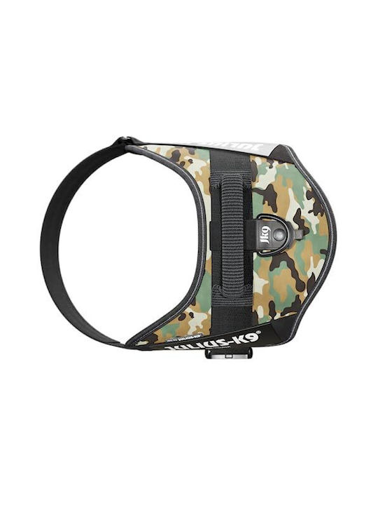 Julius K9 Нагръдник за куче Жилетка IDC Camouflage Размер на предпазната връзка 2 71-96см. Зелен