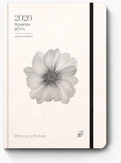 adBook Season of You Daily Agenda 2026 Beige 17x25cm