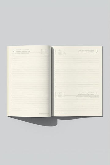 Adbook Ημερολογιο Ημερησιο 14χ21 Slow Life 16 Charcoal 2026