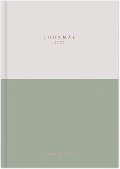 Adbook Tagesbuch Täglich 17x25 Journal 28 Salbeiblatt 2026