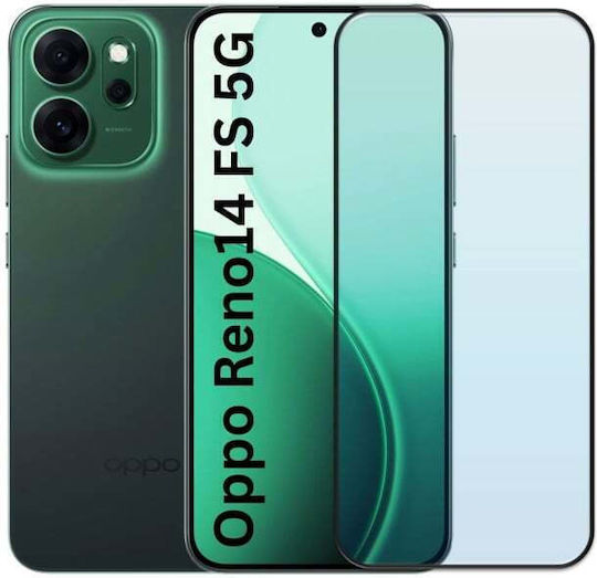 0.33mm Adeziv complet Screen Protector Negru (Oppo Reno14 FS 5G, Oppo Reno14 F)