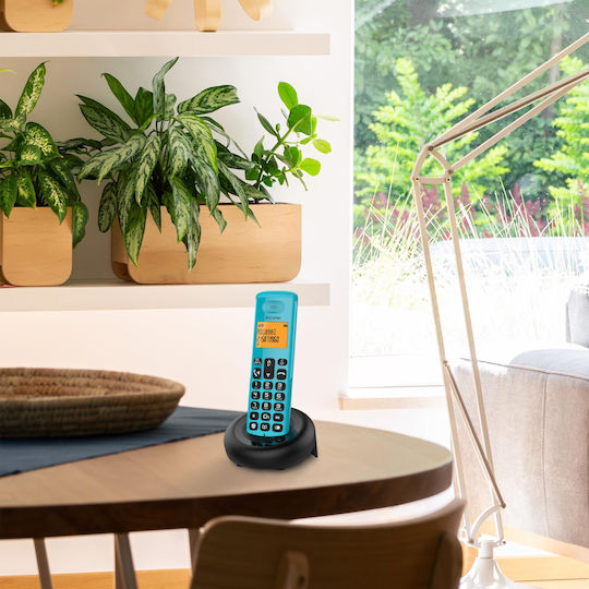 Alcatel E260 Ασύρματο Τηλέφωνο με Ελληνικό Μενού Μπλε