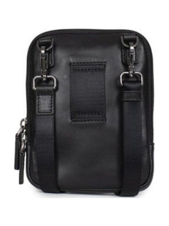 Leather Men's Bag Shoulder / Crossbody Black