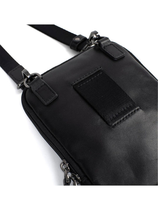 Leather Men's Bag Shoulder / Crossbody Black