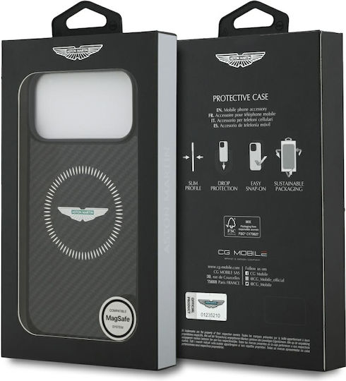 Aston Martin Racing Back Cover Aramid Fiber Μαύρο (iPhone 17 Pro Max)