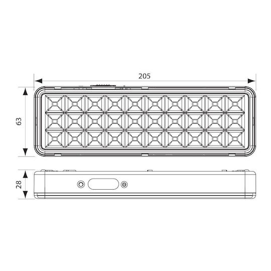 Vivalux Rechargeable LED Exit Emergency Light 1pcs