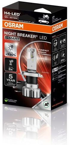 Osram Lămpi Motocicletei H4 LED 6000K Alb rece 12V 20W 1buc