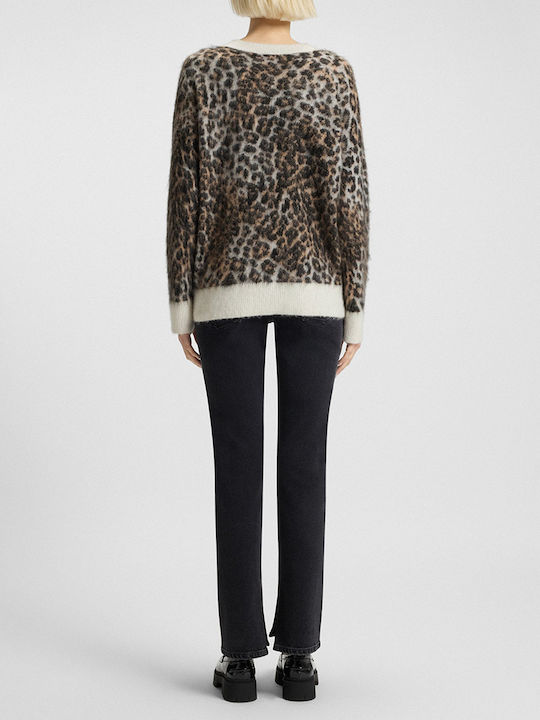 Seratu Γυναικείο Πουλόβερ Animal Print Multi