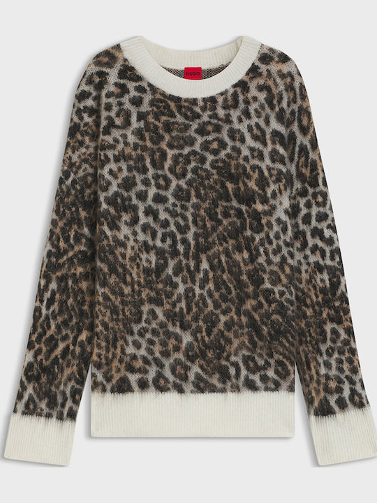 Seratu Γυναικείο Πουλόβερ Animal Print Multi