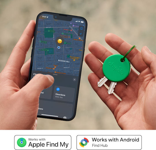 Chipolo Pop Apple Find My & Google Find Hub Зелен с Откриване на Смартфон