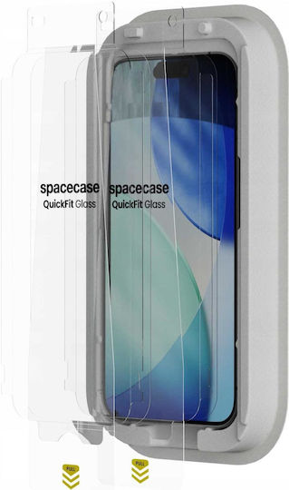 Spacecase 0.33мм Закалено стъкло 2бр (iPhone 17 / 17 Pro / 16 Pro)