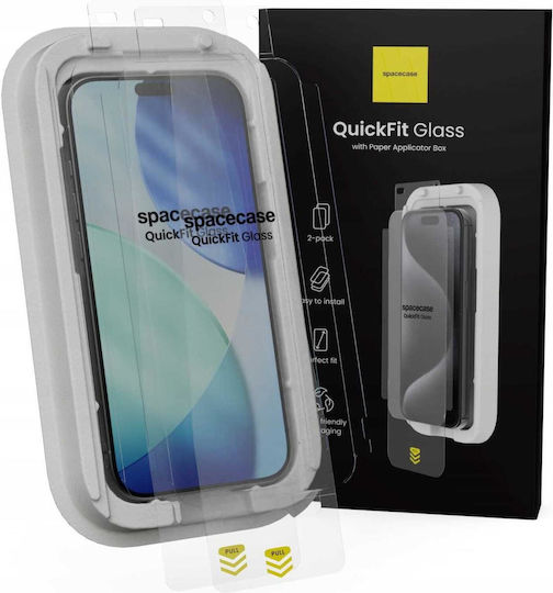 Tempered Glass Iphone Air Spacecase Quickfit Glass Αντιχαρακτικό Γυαλί Προστασίας Οθόνης Απλικατέρ Quickfit 2 Τεμάχια Clear 5905719131777 5905719131777