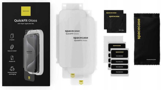 Tempered Glass Iphone Air Spacecase Quickfit Glass Αντιχαρακτικό Γυαλί Προστασίας Οθόνης Απλικατέρ Quickfit 2 Τεμάχια Clear 5905719131777 5905719131777
