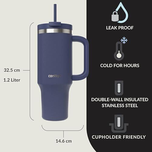Contigo Flasche Thermosflasche Rostfreier Stahl 1.2lt INDIGO