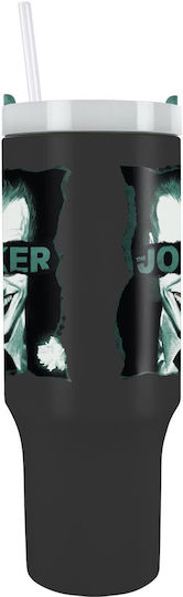 Pyramid International Joker Handled Tumbler Θερμός Ανοξείδωτο 1.2lt Stainless Steel με Καλαμάκι και Λαβή