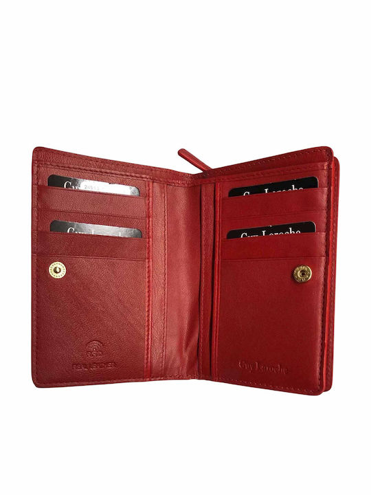 Leather Women's Wallet Classic with RFID Red