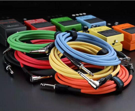Boss Cable 6.3mm male - 6.3mm male 3m Πολύχρωμο (BIC-10A-BK)