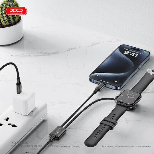 Xo Wireless 2in1 Apple Watch + Type-c Cx030 Schwarzes