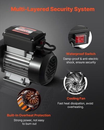 Vevor Electric Car Transfer Pump Oil / Diesel