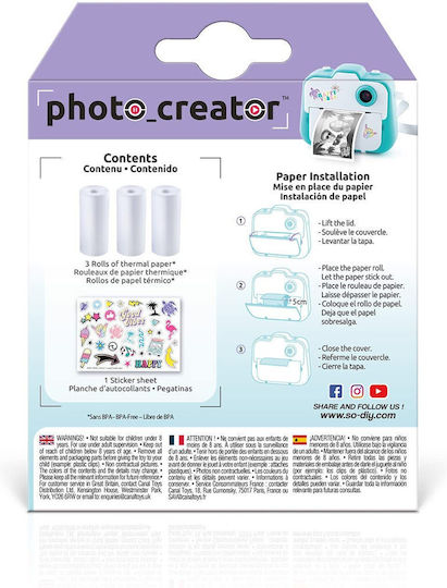 Canal Toys Φωτογραφικό Χαρτί Instant για Εκτυπωτές Inkjet 25 Φύλλα
