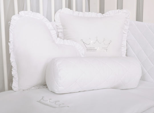 Decorative Bolster Pillow White