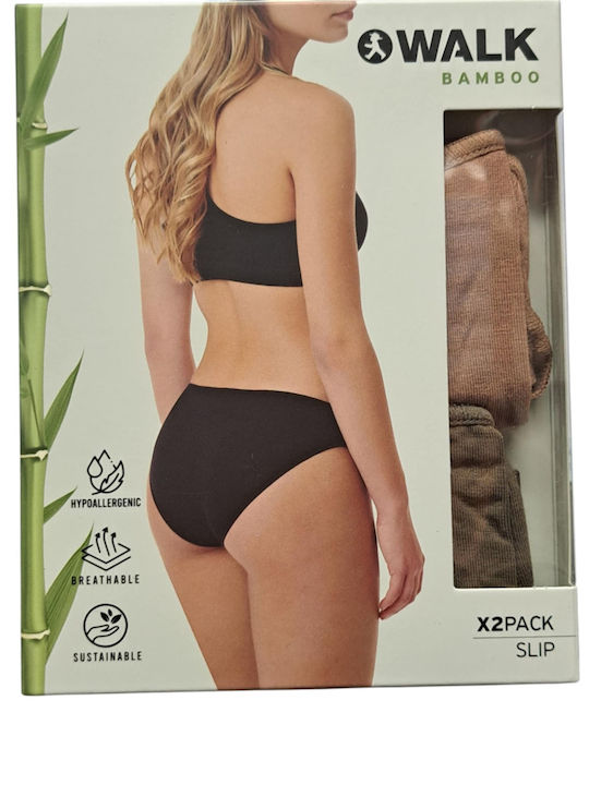 Bamboo Women's Slip 2Pack Tan/olive